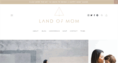 Desktop Screenshot of landofmom.com