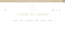 Tablet Screenshot of landofmom.com